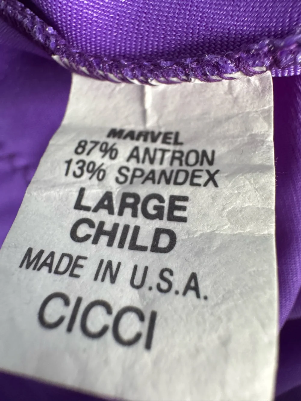 Marvel Cicci Purple Sequin Dance Costume - Puff Sleeve Lyrical/Skating Dress LC